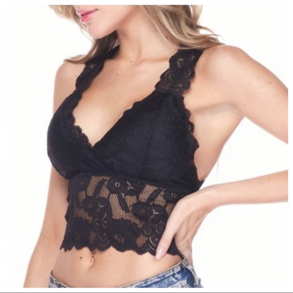 UNIQUE BLACK LACE BRALLETTE - Picture 3 of 4